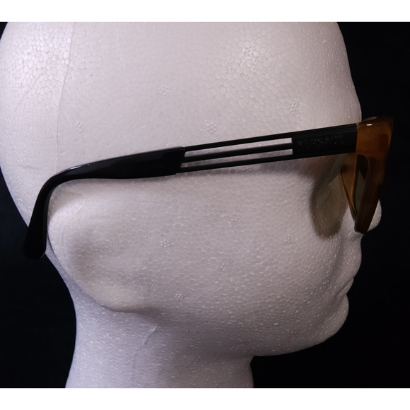 Gianni Versace 1996 Sunglasses Tortoise Unisex Black Metal MOD 452/A Vintage main image 7